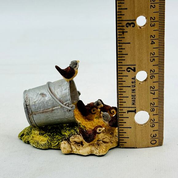 Luke 12:6 Lowell Davis Schmid RFD America Figurine Sparrows Feed Bucket 25372 - Picture 8 of 9